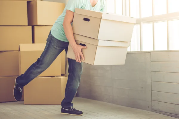 Handsome man moving — Stock Photo, Image