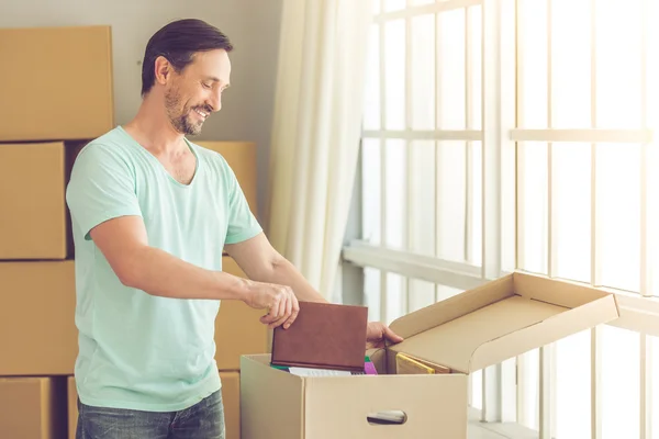 Handsome man moving — Stock Photo, Image