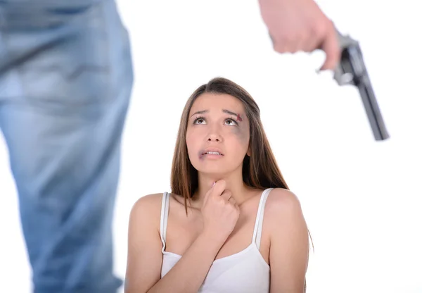 Violencia Mujer — Foto de Stock