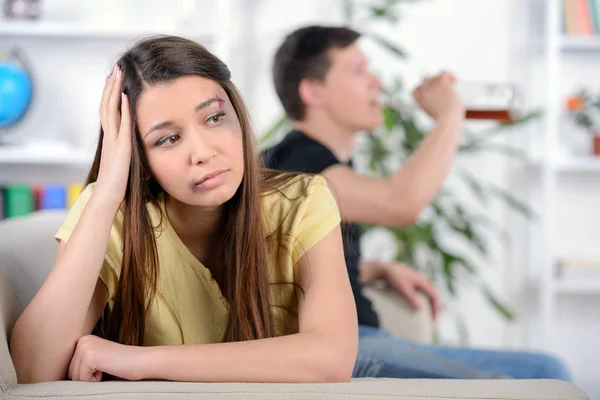 Gewalt gegen Frauen — Stockfoto