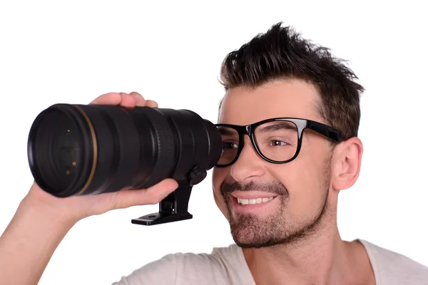 Fotograaf aan het werk — Stockfoto