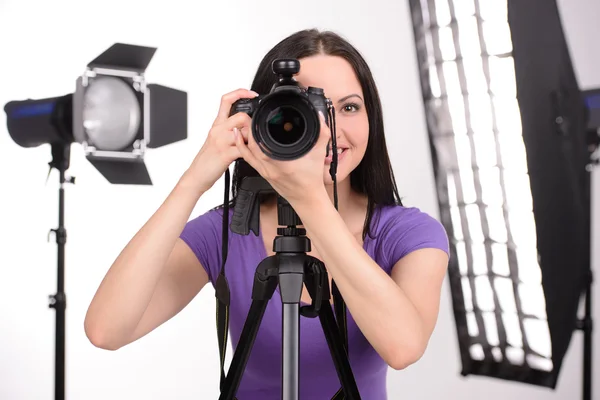 Fotograaf aan het werk — Stockfoto