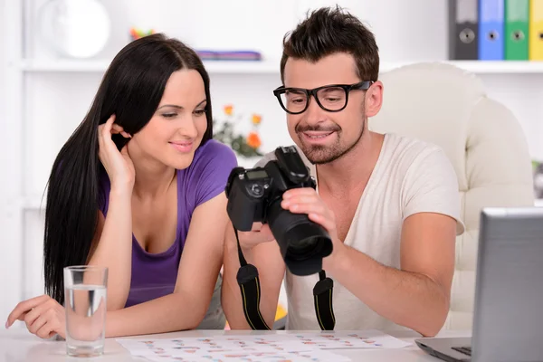 Fotograaf aan het werk — Stockfoto