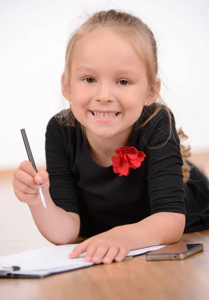 Kleine zakelijke dame — Stockfoto