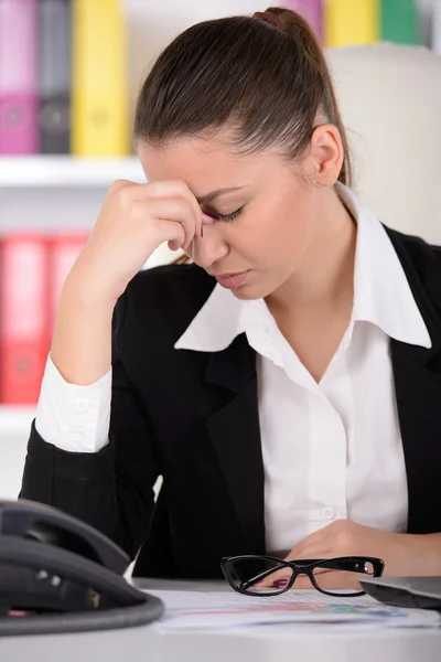 Emotions Business Woman — Stock Photo, Image