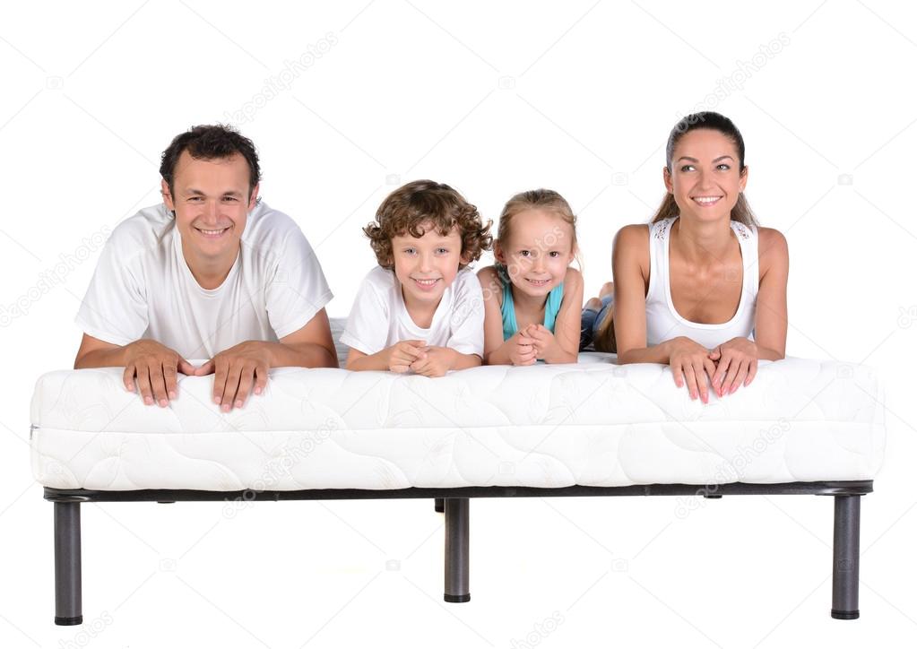 Family on the mattress