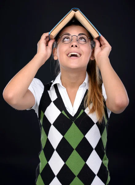 Nerd donna — Foto Stock