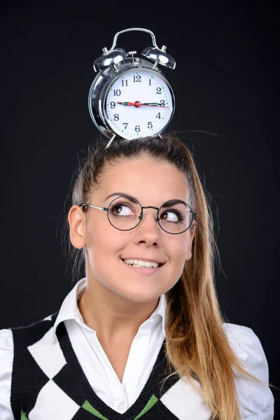 Nerd donna — Foto Stock