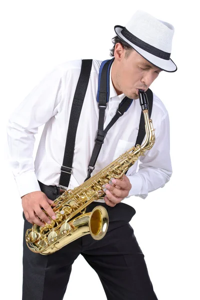 Saxophone player — Stock Photo, Image