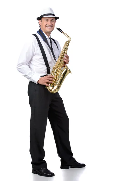 Saxophone player — Stock Photo, Image