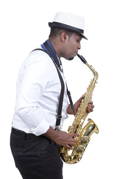 Saxophone player — Stock Photo, Image