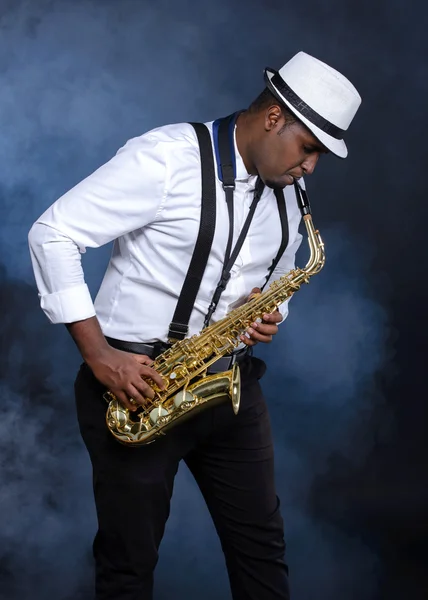 Saxophone player — Stock Photo, Image