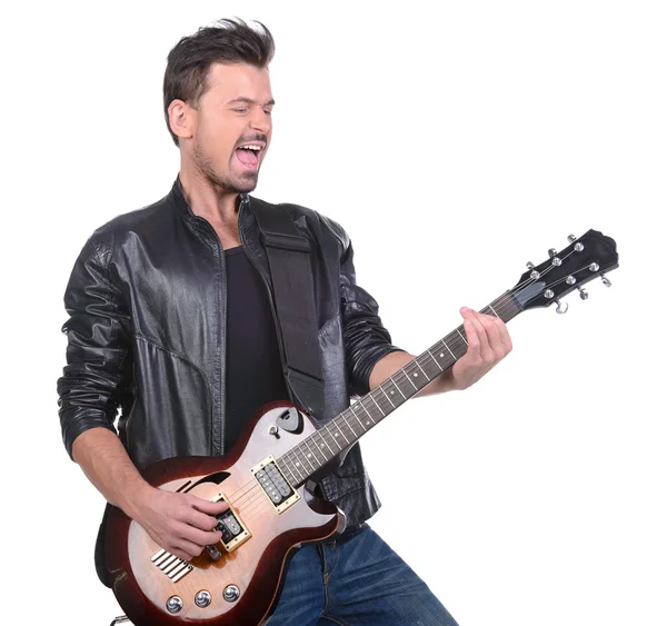 Gitar Oynatıcı — Stok fotoğraf