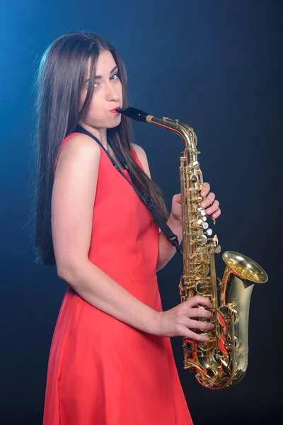 Saxophone player — Stock Photo, Image