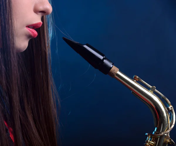 Saxophone player — Stock Photo, Image