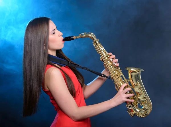 Saxofonist — Stockfoto