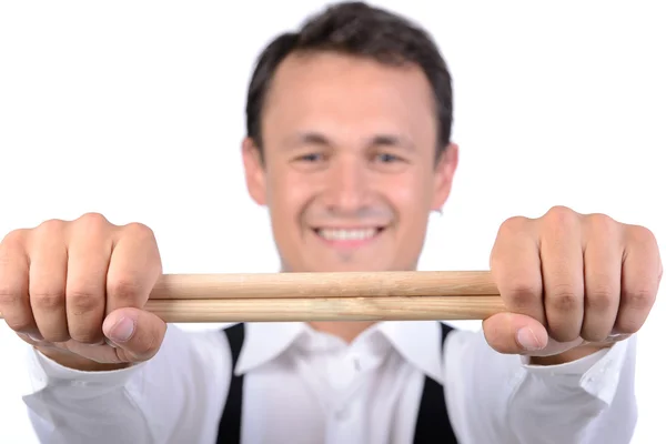 Drums player — Stock Photo, Image