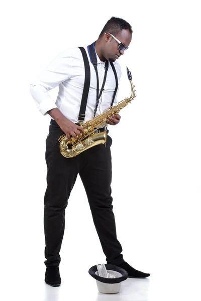 Saxophonist — Stockfoto