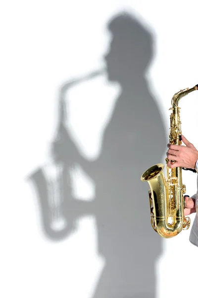 Saxophone player — Stock Photo, Image