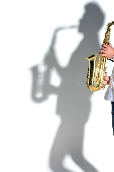 Saxophone player — Stock Photo, Image