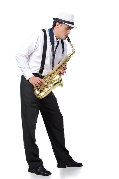 Saxophone player Stock Photo