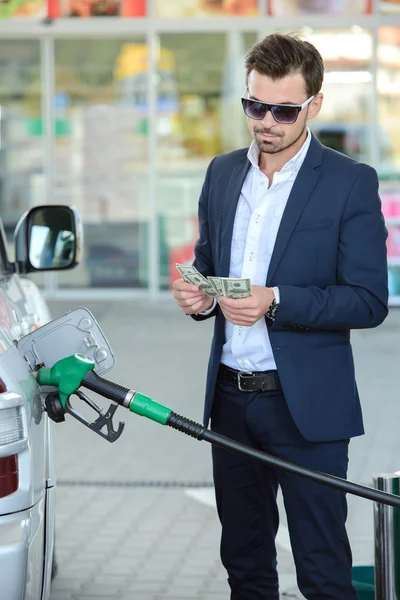 Benzine tankstation — Stockfoto