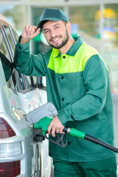 Benzin töltőállomás — Stock Fotó