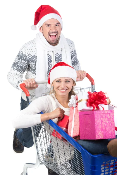 Karácsonyi pár — Stock Fotó