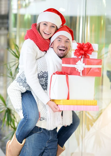 Pareja de Navidad — Foto de Stock