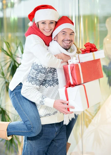 Pareja de Navidad — Foto de Stock