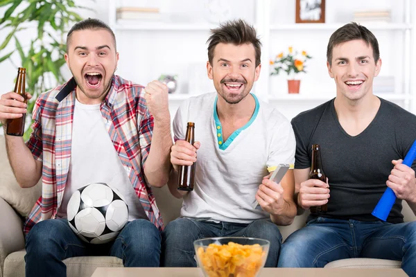 Football fans — Stock Photo, Image