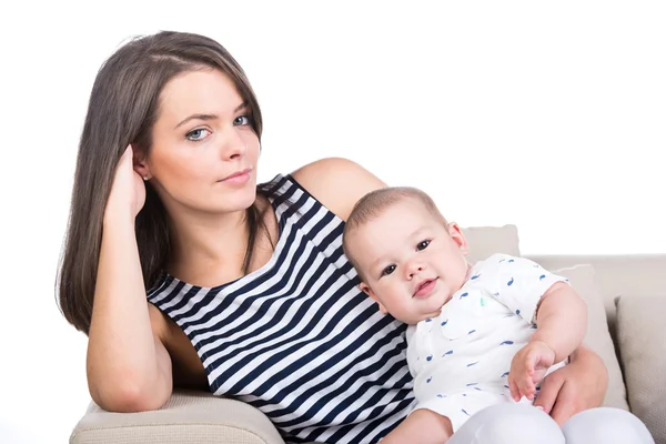 Mamma och baby — Stockfoto