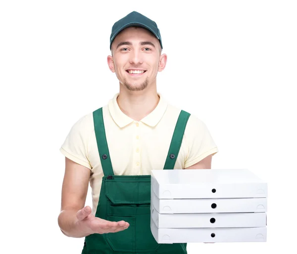 Delivery. Pizza. — Stock Photo, Image