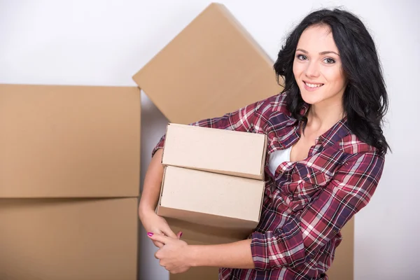 Verhuizen naar huis — Stockfoto