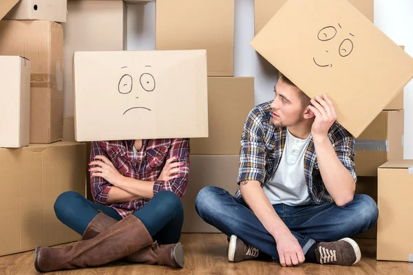 Verhuizen naar huis — Stockfoto