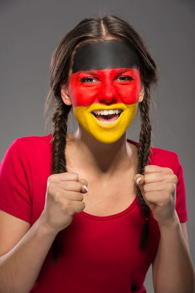 Face art. Flags. — Stock Photo, Image