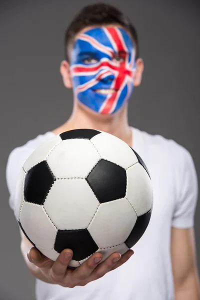 Face art. Flags. — Stock Photo, Image