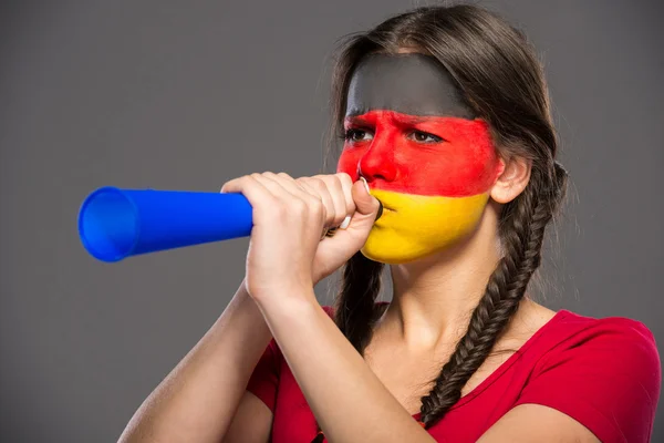 Gesichtskunst. Flaggen. — Stockfoto