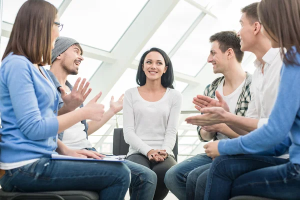 Støttegruppe – stockfoto