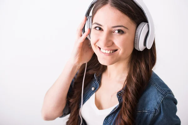 Listening to music — Stock Photo, Image