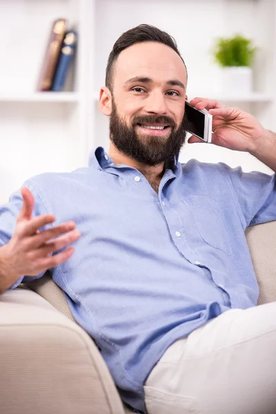 Man at home. — Stock Photo, Image