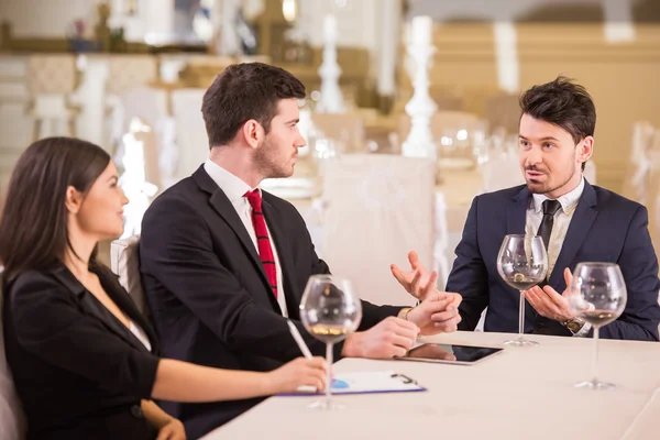 Pranzo di lavoro — Foto Stock