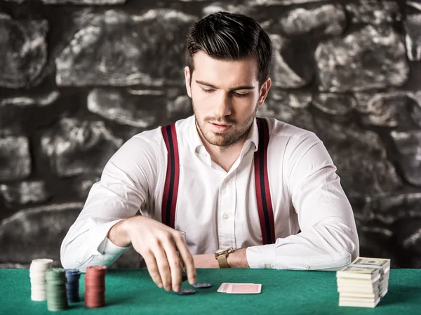 Gangster. Poker. — Stock Photo, Image