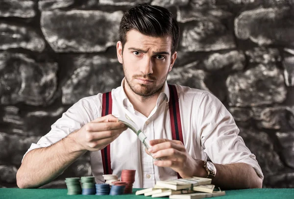 Gangster. Poker. — Stock Photo, Image