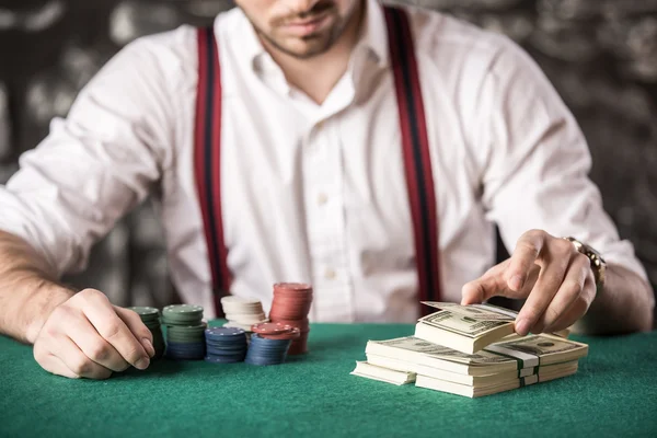 Gangster. Poker. — Stock fotografie