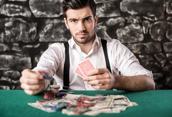 Gangster. Poker. — Stock Photo, Image