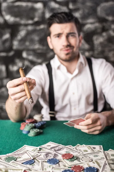 Gangster. Poker. — Stock Photo, Image