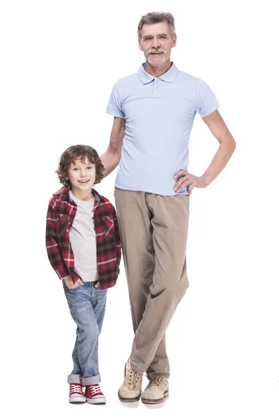 Grandfather and grandson — Stock Photo, Image