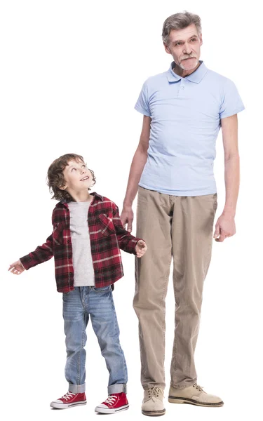 Grandfather and grandson — Stock Photo, Image