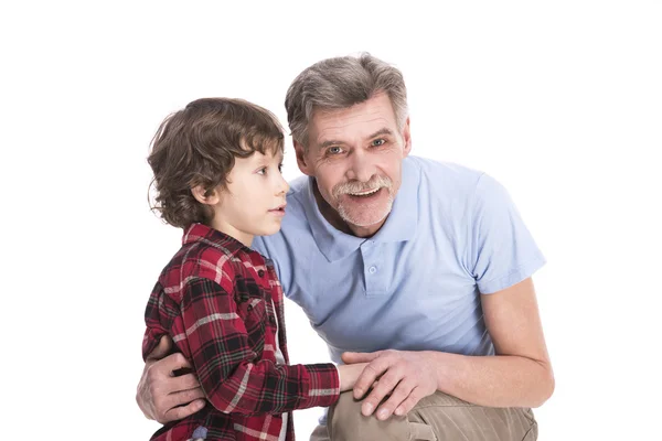 Grandfather and grandson — Stock Photo, Image